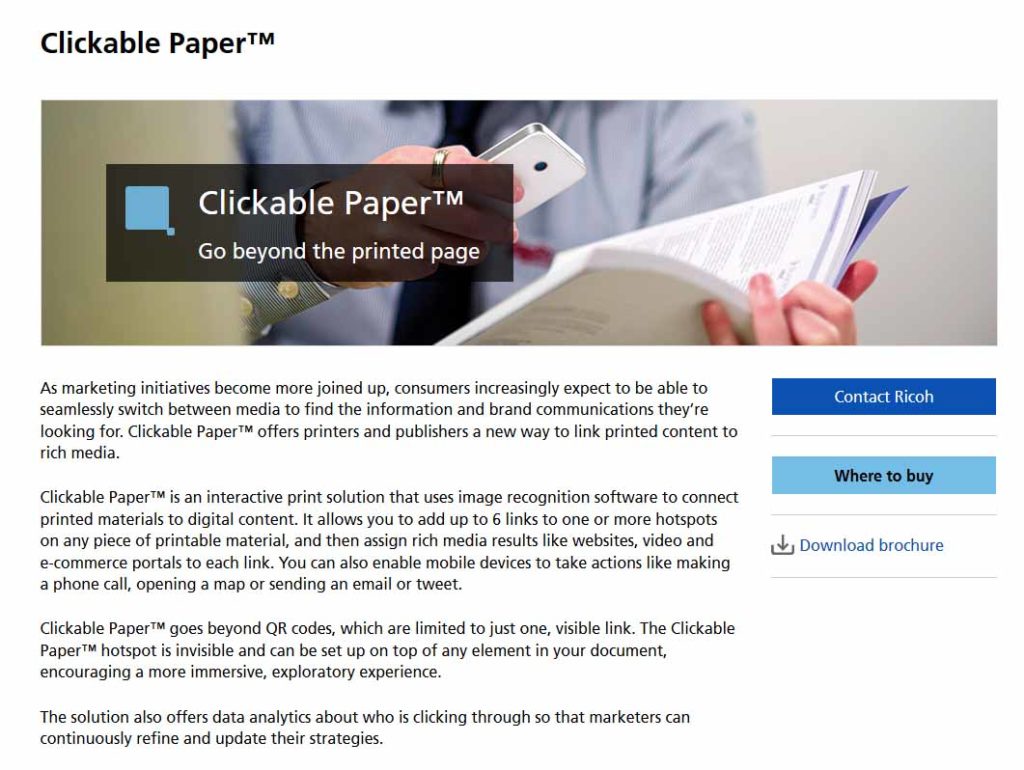 clickable paper